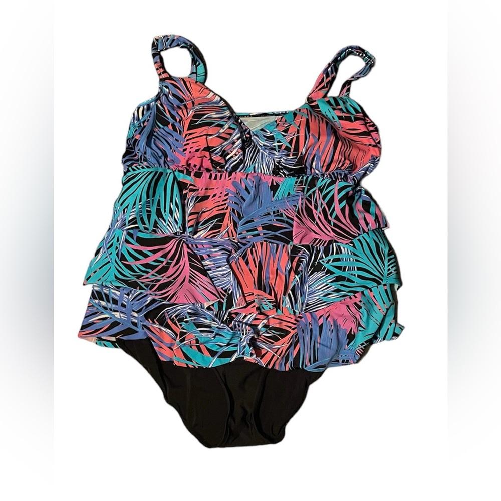 Croft‎ & Barrow Swimsuit Colorful Size 18W